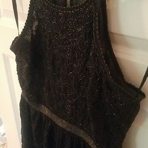 Black Beaded Romper